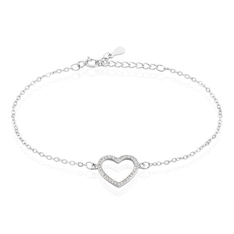 Bracelet Argent Blanc Gasparde Oxyde De Zirconium - Bracelets chaînes Femme | Marc Orian