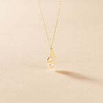 Collier Loeva Or Jaune Perle De Culture Et Oxyde De Zirconium - Colliers avec pierres Femme | Marc Orian