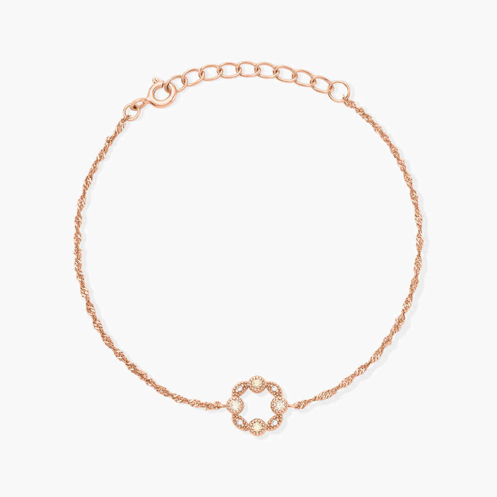 Bracelet Eugenie Argent Rose Oxyde De Zirconium - Bracelets chaînes Femme | Marc Orian