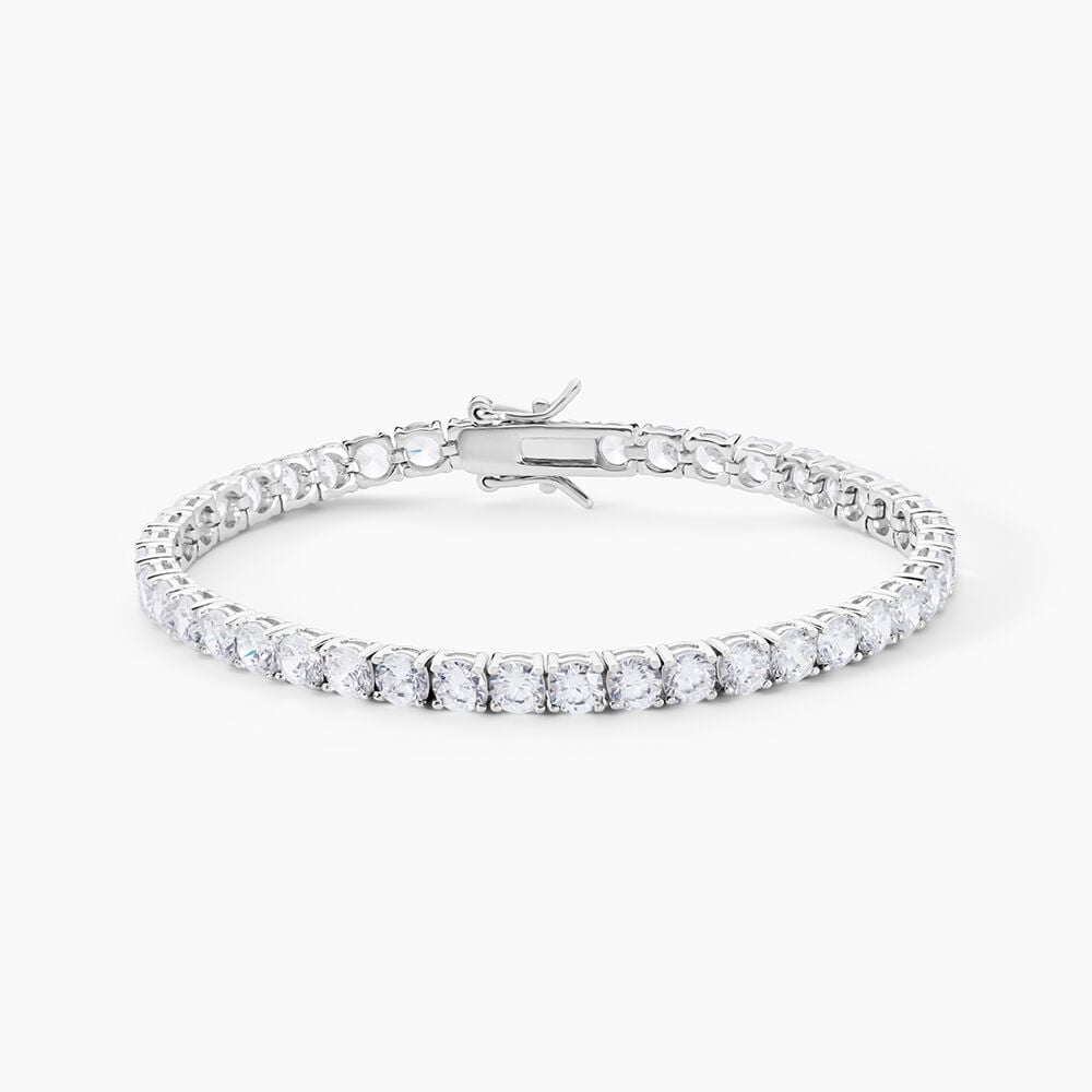 Bracelet Tennis Argent Blanc Oxyde De Zirconium - Bracelets cha&icirc;nes Femme | Marc Orian