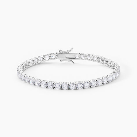 Bracelet Tennis Argent Blanc Oxyde De Zirconium - Bracelets cha&icirc;nes Femme | Marc Orian