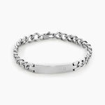 Bracelet Hugo Acier Blanc - Gourmettes Homme | Marc Orian