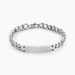 Bracelet Hugo Acier Blanc - Gourmettes Homme | Marc Orian