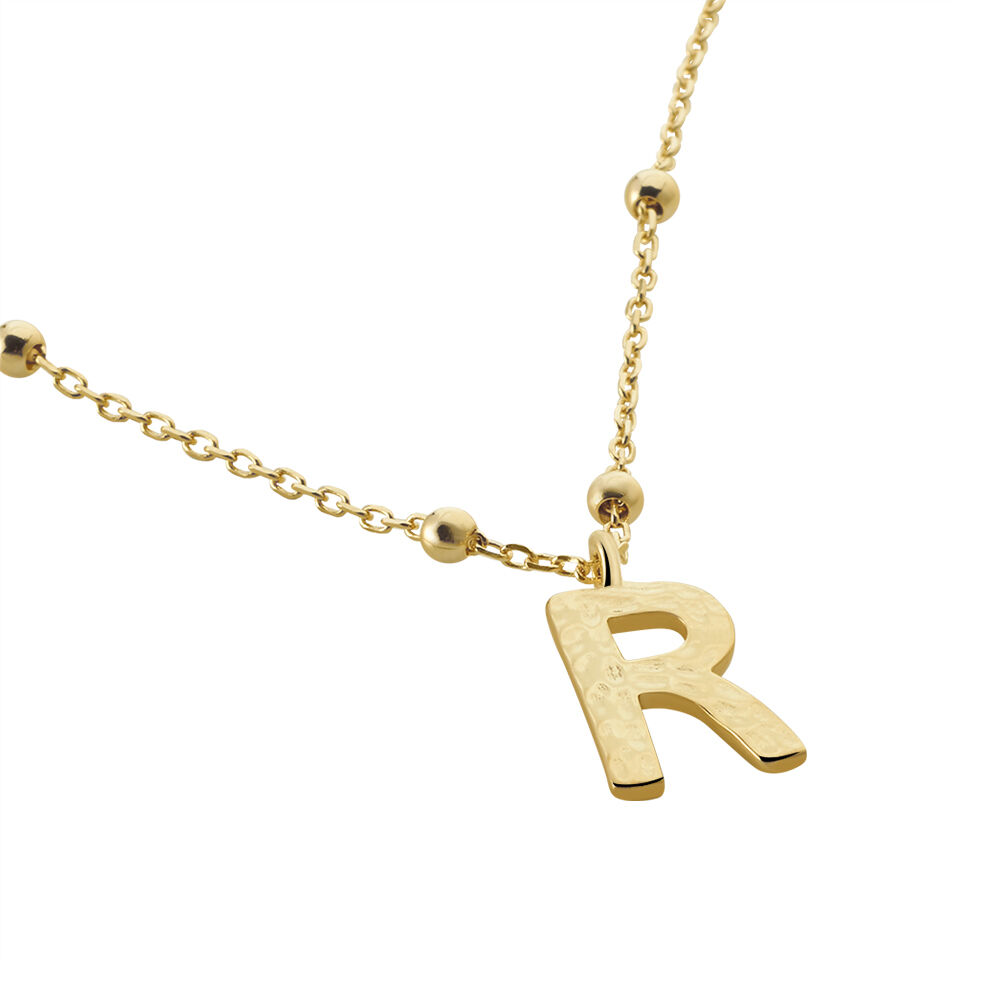 Collier Plaqu&eacute; Or Jaune Lettra - Colliers fantaisie Femme | Marc Orian