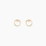Boucles D'Oreilles Puces Bartlomiej Or Jaune Oxyde De Zirconium - Puces Femme | Marc Orian