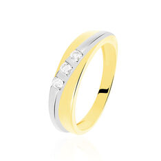 Bague Bryanna Or Bicolore Diamant - Bagues fiançailles Femme | Marc Orian