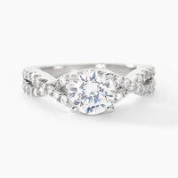 Bague Karin Argent Blanc Oxyde De Zirconium