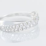 Bague Aglae Or Blanc Oxyde De Zirconium - Bagues avec pierre Femme | Marc Orian