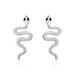 Boucles D'oreilles Puces Yoshie Argent Blanc - Puces Femme | Marc Orian