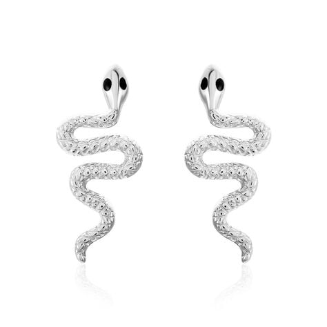 Boucles D'oreilles Puces Yoshie Argent Blanc - Puces Femme | Marc Orian
