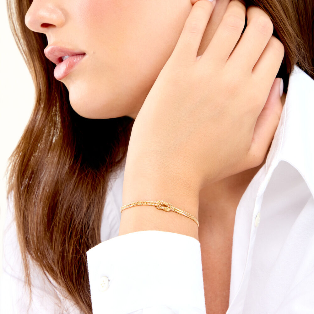Bracelet Cyndel Argent Dor&eacute; A L'Or 750/1000 - Bracelets cha&icirc;nes Femme | Marc Orian