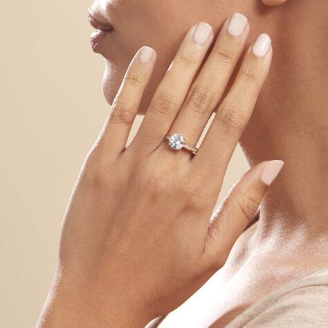 Bague Solitaire Zoura Plaqué Or Jaune Oxyde De Zirconium - Bagues Solitaire Femme | Marc Orian