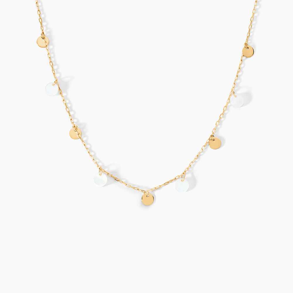 Collier Lateefah Or Jaune Nacre - Colliers avec pierres Femme | Marc Orian