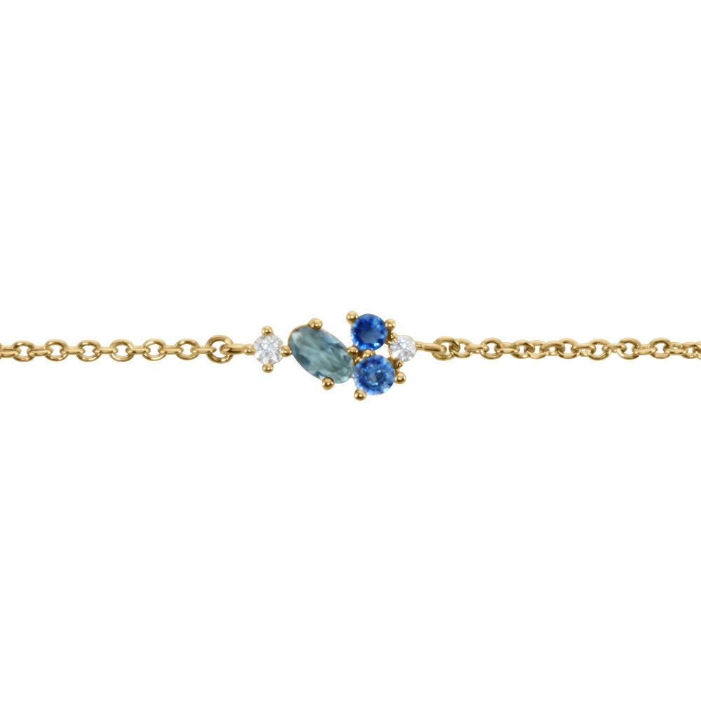 Bracelet Plaqué Or Era Pierre De Synthèse - Bracelets chaînes Femme | Marc Orian