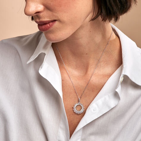 Collier Doretta Argent Blanc Oxyde De Zirconium - Colliers Femme | Marc Orian