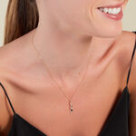 Collier Ondulations Or Jaune Saphir Diamant - Colliers avec pierres Femme | Marc Orian