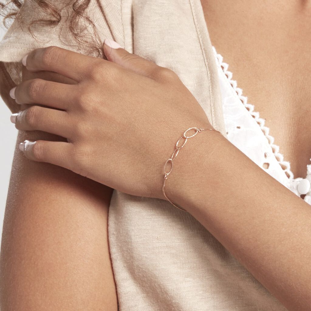 Bracelet Milla Argent Rose - Bracelets chaînes Femme | Marc Orian