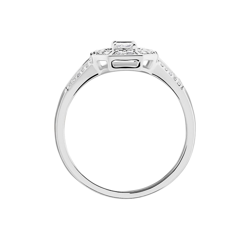 Bague Transmission Or Blanc Diamant - Solitaires Femme | Marc Orian
