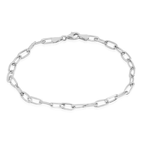 Bracelet Calix Maille Cheval Argent Blanc - Bracelets fantaisie Femme | Marc Orian