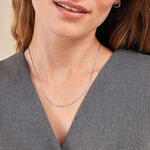 Cha&icirc;ne Melodine Argent Blanc - Colliers fantaisie Femme | Marc Orian