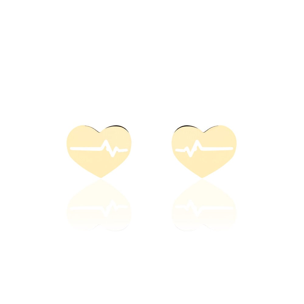 Boucles D'oreilles Puces Onelia Or Jaune - Puces Femme | Marc Orian