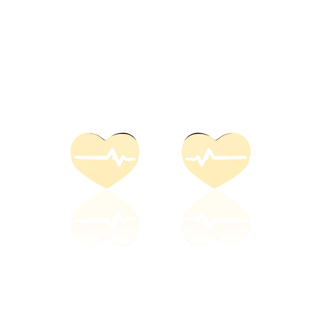 Boucles D'oreilles Puces Onelia Or Jaune - Puces Femme | Marc Orian
