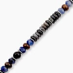 Bracelet Naturel Autres Tricolore Labradorite Sodalite Bronzite - Bracelets cha&icirc;nes Homme | Marc Orian
