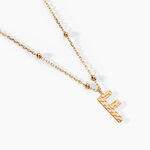 Collier Plaqu&eacute; Or Jaune Lettra - Colliers fantaisie Femme | Marc Orian