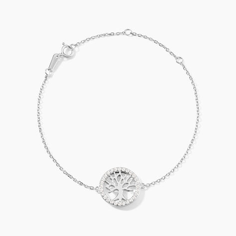 Bracelet Galla Argent Blanc Oxyde De Zirconium - Bracelets fantaisie Femme | Marc Orian