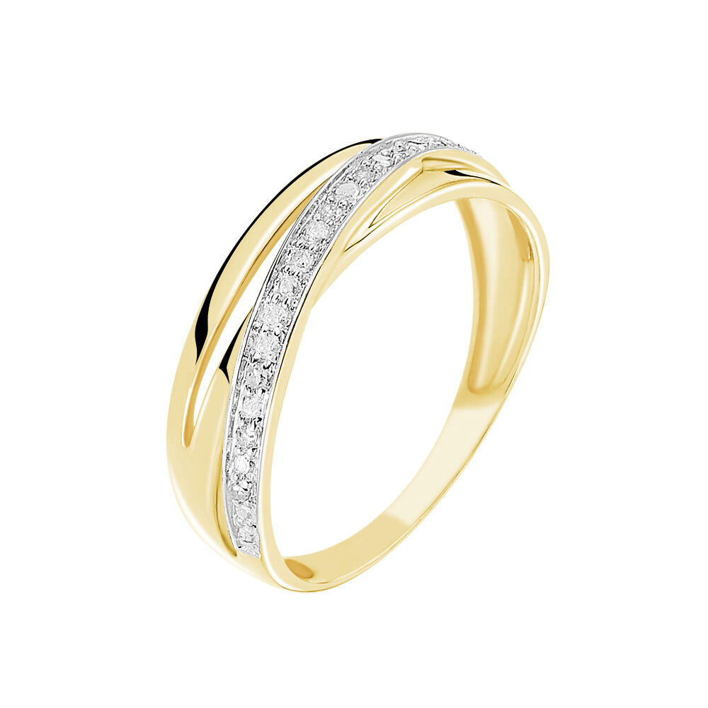 Bague or jaune et diamant femme deals