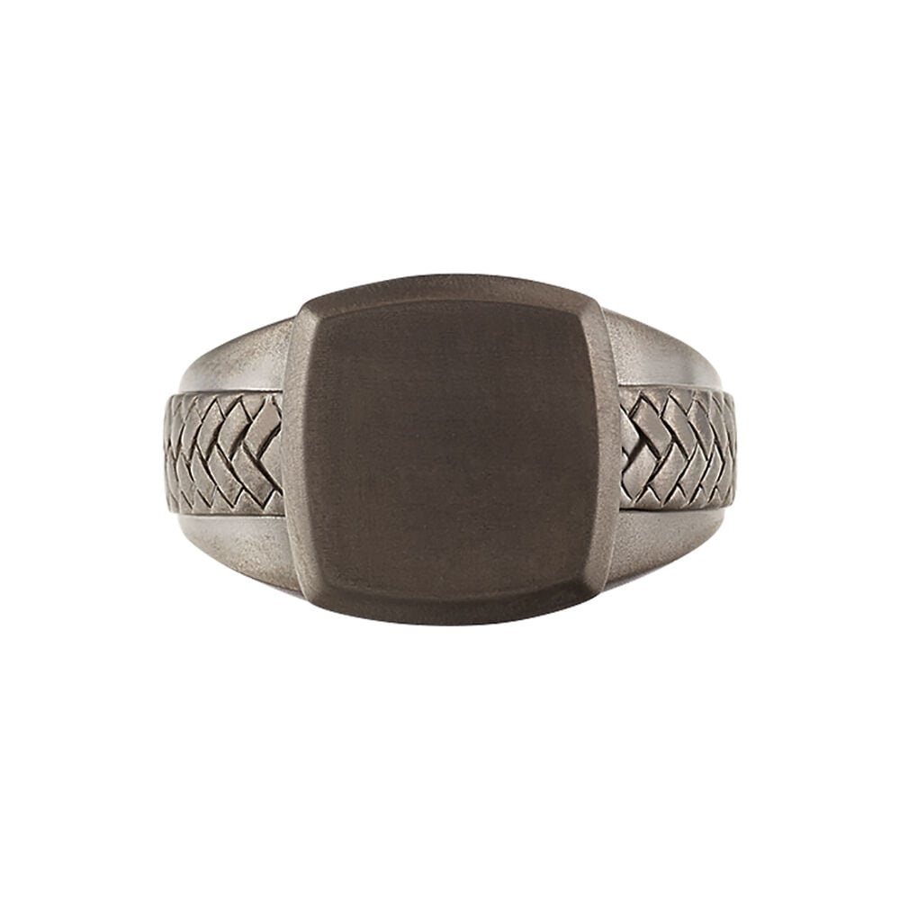Bague Argent Noir - Bagues grosses Homme | Marc Orian