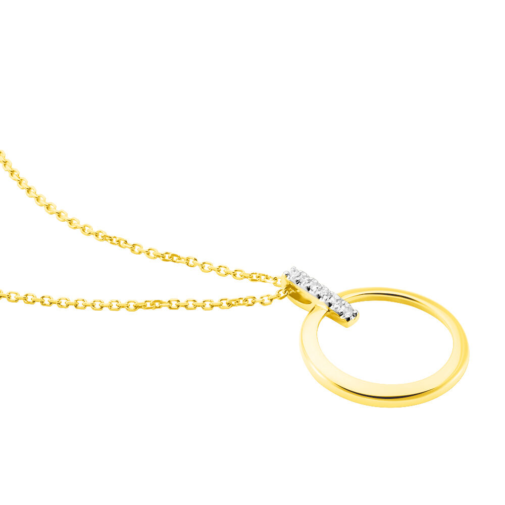 Collier Or Jaune Melissande Diamants - Colliers avec pierres Femme | Marc Orian