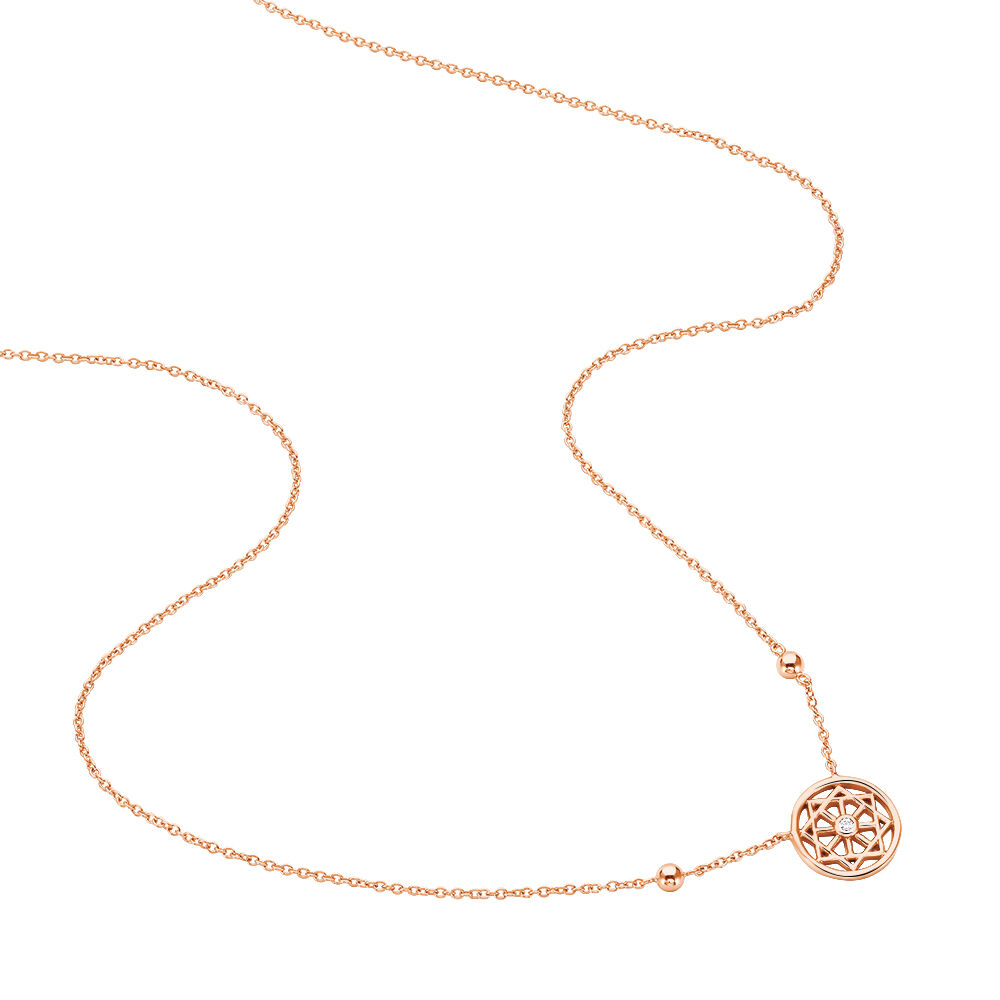 Collier Peinda Argent Rose Oxyde De Zirconium - Colliers avec pierres Femme | Marc Orian
