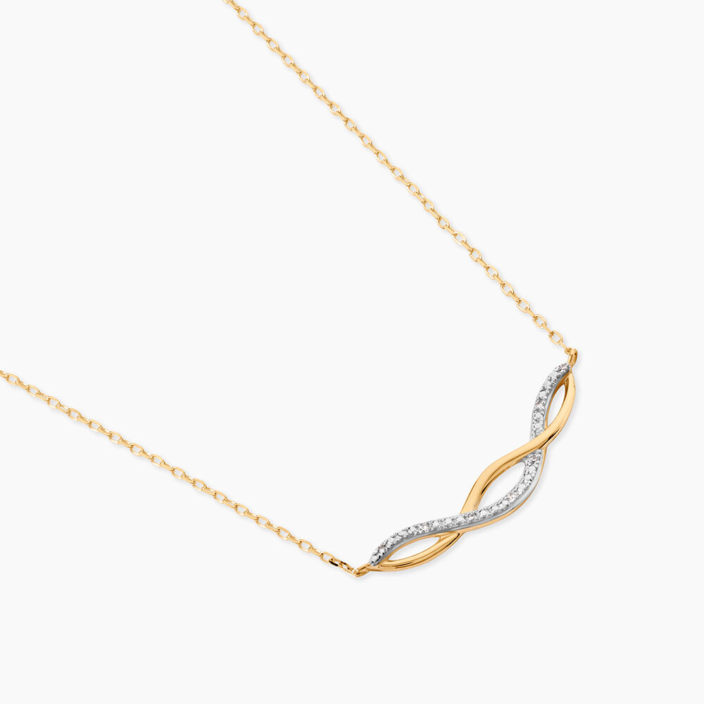 Collier Or Jaune Abisai Diamants - Colliers avec pierres Femme | Marc Orian