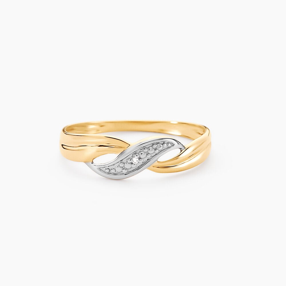 Bague Amayas Or Bicolore Diamant - Parures de mariage Femme | Marc Orian
