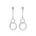 Boucles D'oreilles Pendantes Dita Argent Blanc Oxyde De Zirconium - Pendantes Femme | Marc Orian