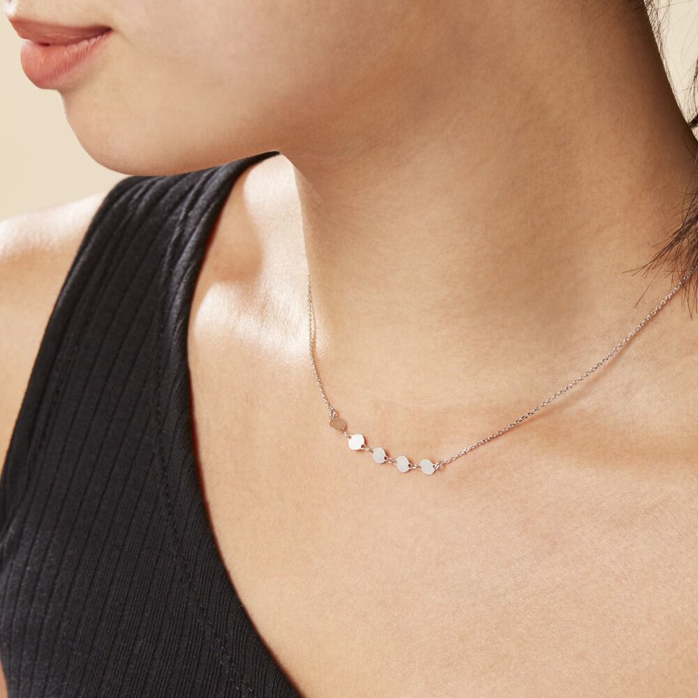 Collier Poenui Argent Blanc - Colliers Femme | Marc Orian