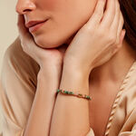 Bracelet Athena Acier Dor&eacute; Jaspe Africain Quartz - Bracelets cha&icirc;nes Femme | Marc Orian