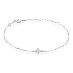 Bracelet Priscus Argent Blanc Oxyde De Zirconium - Bracelets chaînes Femme | Marc Orian