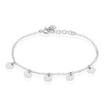 Bracelet Ragavi Argent Blanc - Bracelets Medailles Femme | Marc Orian