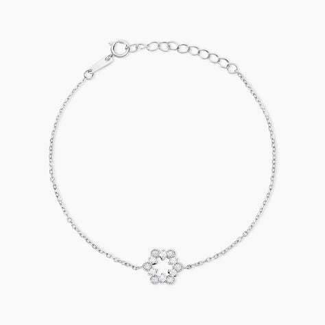 Bracelet Astrea Argent Blanc Oxyde De Zirconium - Bracelets fantaisie Femme | Marc Orian