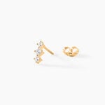 Boucles D'Oreilles Puces Maelly Plaqu&eacute; Or Jaune Oxyde De Zirconium - Puces Femme | Marc Orian