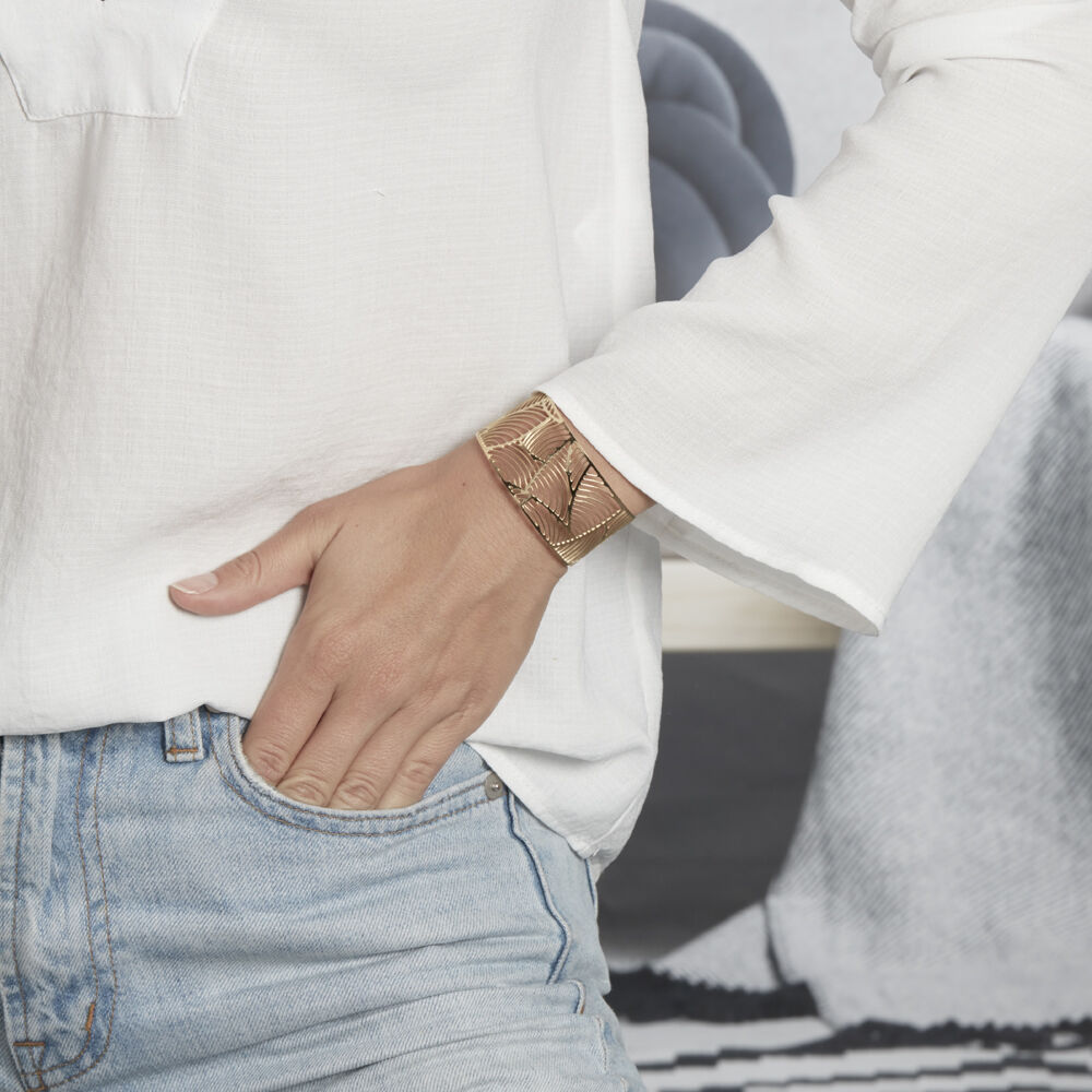 Bracelet Jonc Andor Acier Dore - Bracelets Boheme Femme | Marc Orian