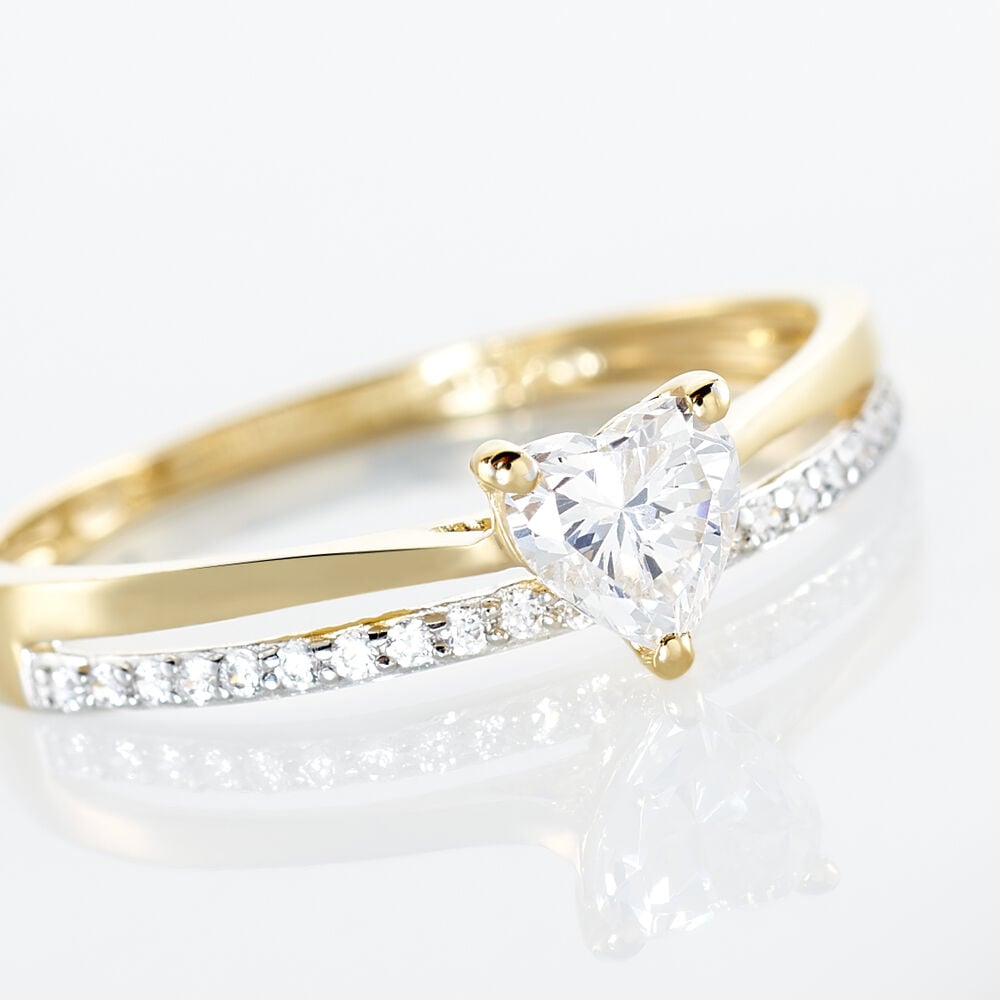 Bague Serafine Or Jaune Oxyde De Zirconium - Solitaires Femme | Marc Orian