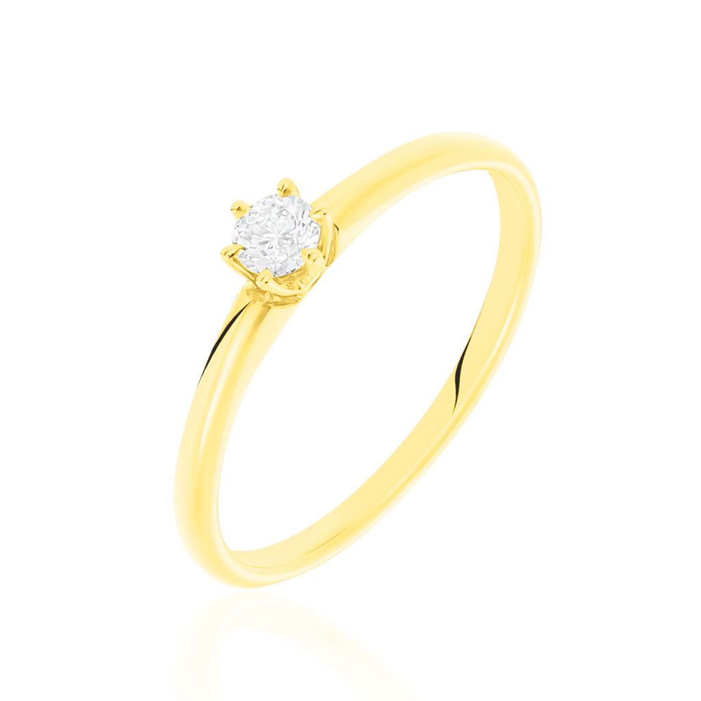 Bague Solitaire Shannel Or Jaune Diamant - Solitaires Femme | Marc Orian