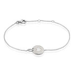 Bracelet Ivany Argent Blanc Oxyde De Zirconium - Bracelets Medailles Femme | Marc Orian
