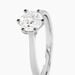 Bague Athena Platine Blanc Diamant - Solitaires Femme | Marc Orian