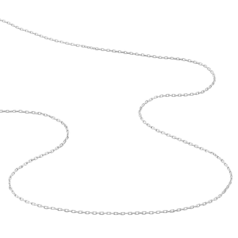 Chaîne Claudine Maille Forçat Argent Blanc - Chaines Femme | Marc Orian