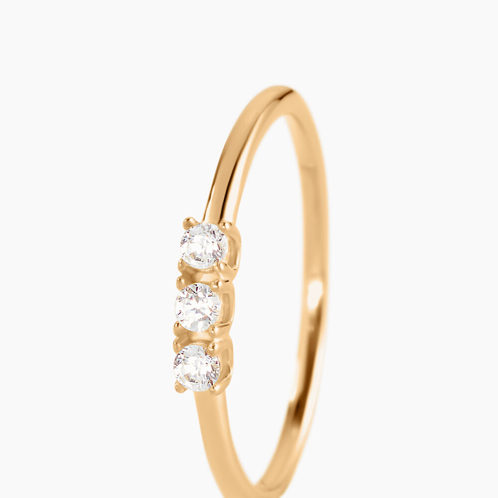 Bague Plaqu&eacute; Or Jaune Shalice Oxydes De Zirconium - Bijoux fantaisie Femme | Marc Orian