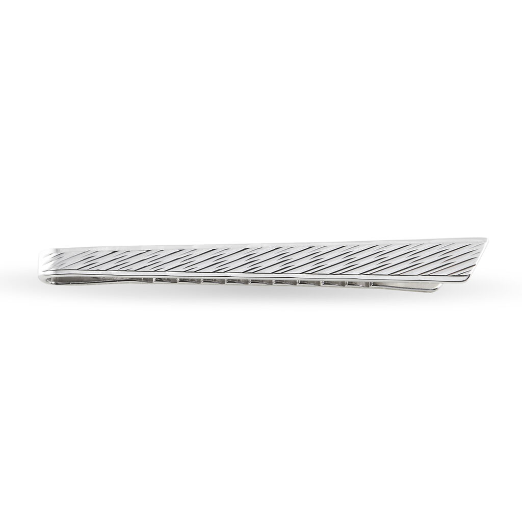 Pince Cravate Devi Argent Blanc - Idées cadeaux Homme | Marc Orian